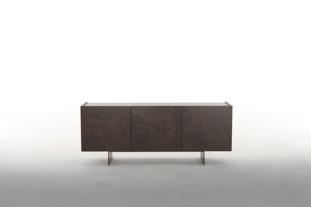 KONG, Sideboard with floral serigraphy
