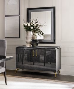 MERIDIANA sideboard 2 doors, Sideboard with clean and refined aesthetics