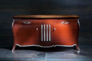 Museum Art. 31.202, Sideboard with 2 doors, in antique walnut and lime