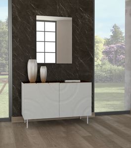 Nemesi 2A, Modern sideboard with elegant opaque lacquered finishes