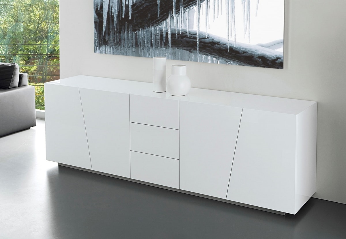 PARIGI, Sideboard with rigorous and severe shapes