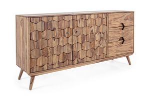 Sideboard 2A-3C Kant, Wooden sideboard, with honeycomb doors