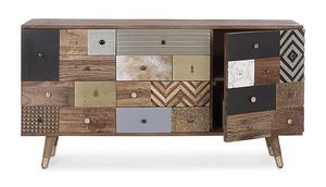 Sideboard 2A-4C Dhaval, Sideboard with patchword fronts