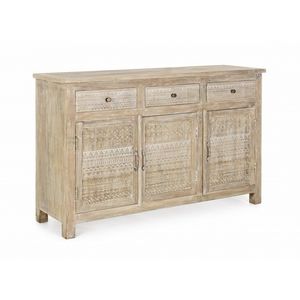 Sideboard 3A-2C Mayra, Sideboard in wood with decorated doors