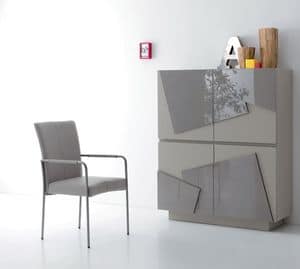 Smart 583, Sideboard with 4 doors, in various finishes, for living room