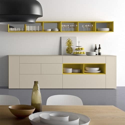 Spazio S306, Sideboard in essential style, made of wood