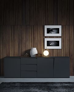 VELA sideboard comp.01, Contemporary design sideboard, with drawers and doors