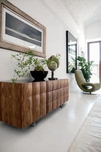 VENICE sideboard, Sideboard in laminated coated with PVC, for living room