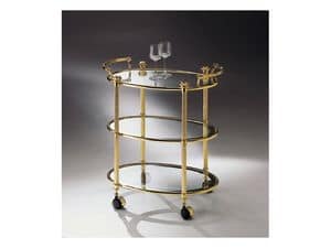BOHEME 679-3, Brass trolley, furniture for hotels and restaurants
