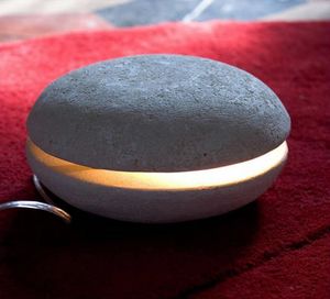 Big Mac, Small table lamp, made of stone