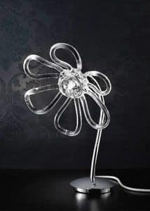 Daisy table lamp, Table lamp with glass handmade diffusers