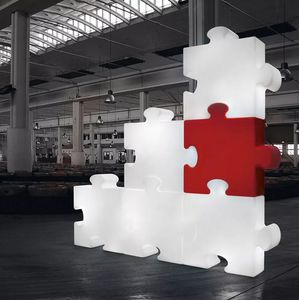Modern design modular floor lamp Puzzle by Slide LP PUZ050A, Modular lamp in the shape of a puzzle