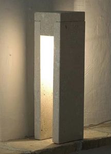 Oso, Floor lamp made of stone, incandescent light