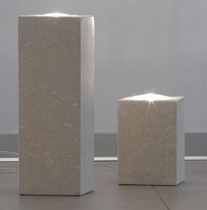 Pollicina, Lamp for home, made of stone, dichroic lighting