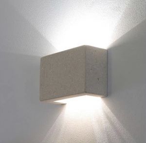 Quadra, Wall lamp made of stone
