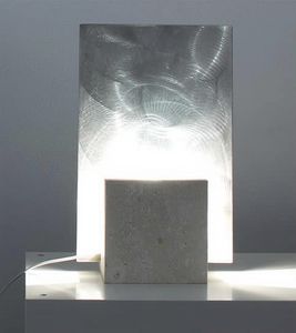Reflex Steel, Floor lamp made of stone, square shape