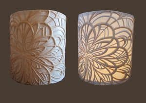 Customized lampshade 01, Lampshade with floral motif decoration