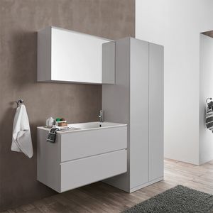 Flexia comp. 01, Laundry furniture, with drying and mirror
