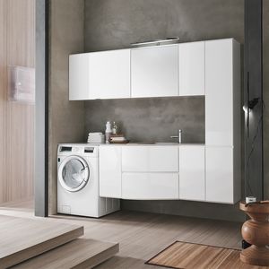 Flexia comp. 02, Furnishing system that enhances laundry room