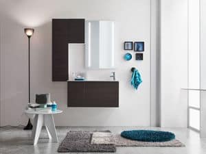 Flexia Ospite, Modern laundry, furniture with simple geometries