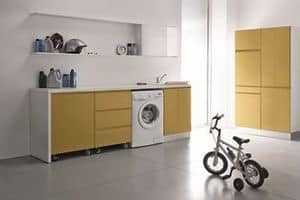 Idrobox 10, Compact furnishing solution for laundry House