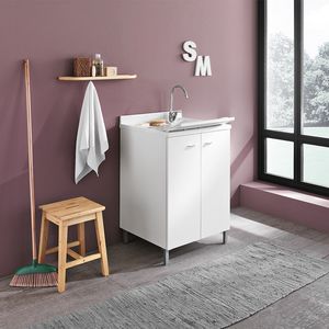 Prima comp. 01, Cabinet for laundry, with washtub