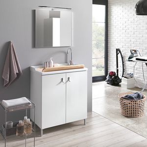 Smart comp. 02, Laundry with large sink and mirror