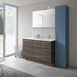 Stone comp. 07, Laundry furniture with lacquered column