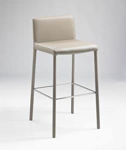 ART. 301/A SARAH, Stool completely covered in bonded leather, different colors available