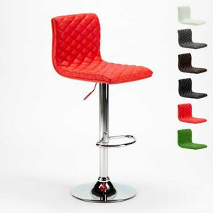 High Bar Stool and Kitchen DENVER Design Quilted Leatherette - SGA800DEN, Quilted stool in imitation leather