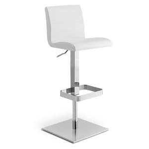IMPERIA SG, Chrome stool with leather seat, for hotel and bar