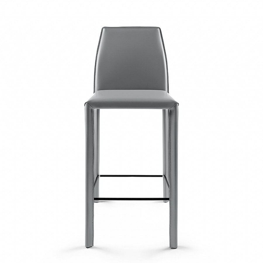 Moa SG, Barstool for bar counter, in leather
