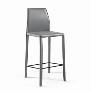 Moa SG, Barstool for bar counter, in leather