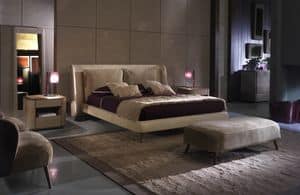Angelina, Padded bed, for elegant bedrooms