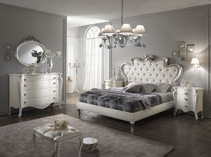 Chanel Madreperla bed, Bed covered in eco-leather