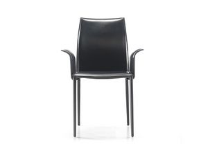Ambra p, Chair covered in leather