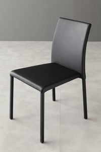 Art. 216 Cloe, Chair fully upholstered in faux leather