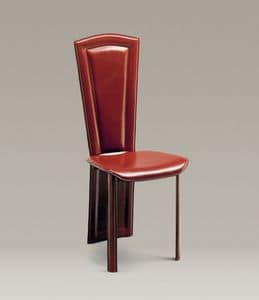 Imperiale, The back of the leather chair is all in one with the rear legs
