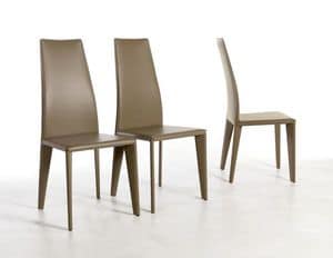 Karla, Chairs upholstered in leather Dining room