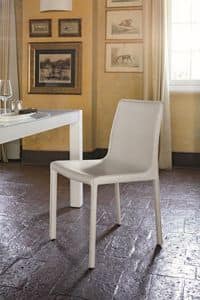 MARSIGLIA SE607, Modern upholstered chair suited for bar and dining rooms