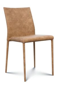 Plata stackable, Fully upholstered stackable chair
