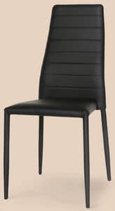 SE 620 ECO, Metal chair completely covered in leather, for bars