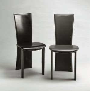Wally, Leather chair, suitable for living room, restaurant, hotel