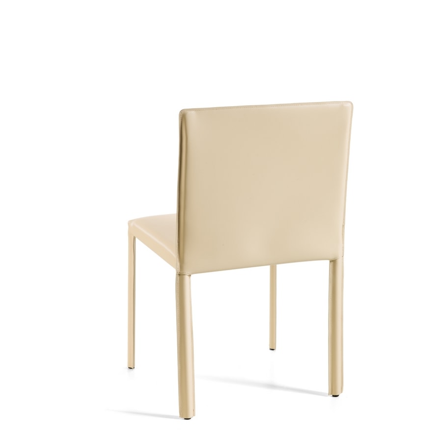 Yuta, Leather chair, suitable for dining rooms and bars