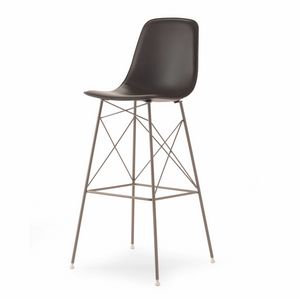 Coupé TRC 78 UP, High leather stool with footrest