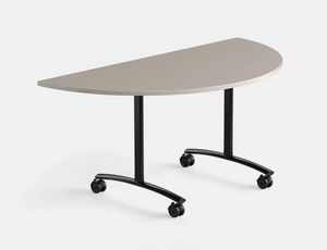 Archimede AM, Table on wheels with semicircular folding top