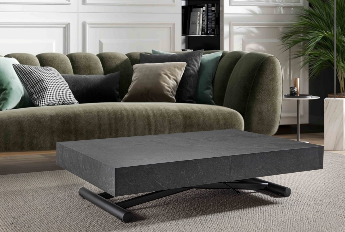 Coffee Table Converts Into A Dining Table Adjustable Height Idfdesign