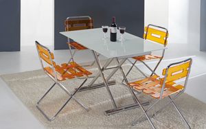 Art. 760 Lift Cristal, Two in one table, for living room and dining