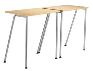 GIKO 750, Simple rectangular little table with metal base