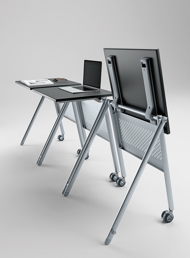 ZERO9 TABLE, Multipurpose table with folding top
